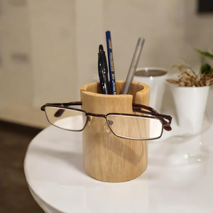 Portalápices de Madera Maciza Hecho a Mano, Diseño Moderno y Redondo, Duradero, Organizador de Escritorio para Oficina, a Precios Económicos - Product Image 2