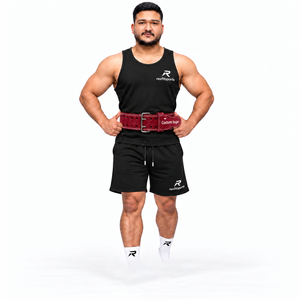 Cinturón de Levantamiento de Pesas de Cuero de Marca Privada con Hebilla de Doble Punta para Hombres, Entrenamiento de Fuerza, Powerlifting, Gimnasio, Fabricante Mayorista - Product Image 3