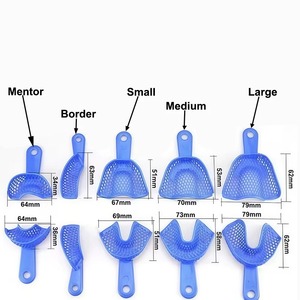 Bandeja de Impresión Dental de Plástico, Retenedor de Dientes Autoclavable, Soporte para Modelo de Dentadura Superior e Inferior, Instrumentos Orales Manuales - Product Image 2