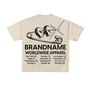 Nueva Camiseta de Moda Personalizada, Estilo Casual Urbano, Vintage, Impresión Personalizada en Toda la Superficie, Camiseta de Algodón - Product Image 3