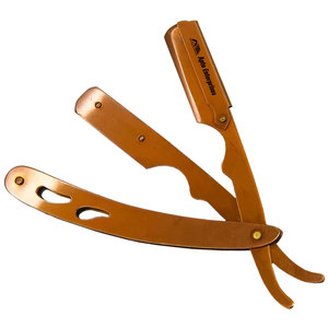 Navaja de Afeitar Recta de Acero Inoxidable Color Oro Rosa Platinum Blades, Kit de Afeitado Profesional para Hombre - Product Image 1