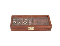 Jeu d'empilage en bois et résine, tour d'équilibre, puzzle de construction - Jouets écologiques au design traditionnel, artisanat en bois
