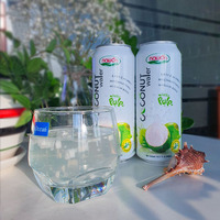 Bebida de Agua de Coco Pura de Vietnam, 16.5 Onzas Líquidas, Bebidas de Coco Enlatadas, Exportador, OEM/ODM, Muestra Gratuita, Marca Privada, Bebidas de Agua de Coco