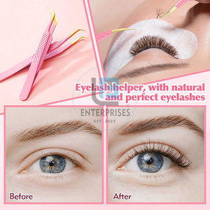 Pince à épiler pour extensions de cils en acier inoxydable, faite à la main, prix bas, haute qualité, réutilisable, durable, longueur 10 mm - Product Image 6