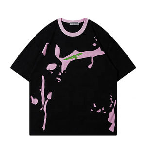 Camiseta Personalizada con Bordado Desgastado, Sudadera de Manga Larga Extra Grande, Camisetas de Doble Capa con Pedrería para Hombre - Product Image 3