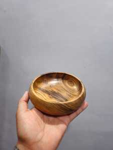 Curio Craft Handmade Round Wooden Candle Dough Bowl | Natural Wood Candle Vessel & Jar for Soy Wax Candle Making - Product Image 5