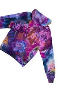 Sudadera con Capucha Tie Dye para Mujer, de Algodón Tejido, Estilo Casual para Otoño, con Bolsillos, Manga Larga - Product Image 4
