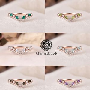 Charm_Jewells Women's Rose Gold Plated Moissanite Engagement <b>Ring</b> <b>Crown</b> Shape Prong Setting Romantic Style - Product Image 6