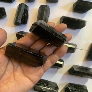 Turmalina Negra Natural en Bruto con Doble Terminación, Piedra Preciosa Religiosa para Decoración de Bodas y Regalos - Product Image 6