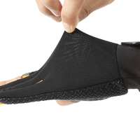 Gants de cyclisme Vantrex Industries à doigts entiers et à doigt coupé, noirs et vert fluo, antidérapants, respirants, pour hommes, été, en polyester, à enfiler