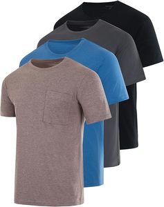 T-shirt uni à manches courtes pour homme, coupe ample, en Spandex/Polyester, impression sérigraphique, service OEM, vente en gros, prix abordable, 220g - Product Image 2
