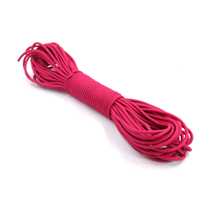 Cuerda de Paracord Rosa Intenso de 4 mm, Tipo 550, Cordón de Nailon Multiusos para Camping, Supervivencia, Manualidades y Bricolaje - Product Image 1