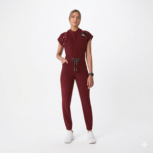 Fashion Unisex Medical Scrubs Jumpsuit Custom Logo Nursing One Piece Jogger Hospital <b>Doctor</b> Clinic Soft Fabric Scrub <b>Sets</b> - Product Image 1