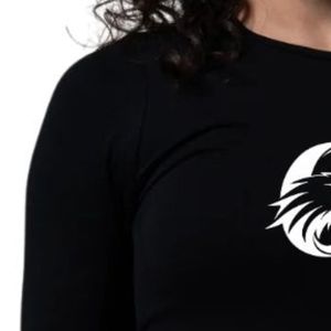Camiseta Deportiva de Compresión de Manga Larga para Mujer, Negra, para Gimnasio, Fitness, Yoga, Entrenamiento, Ropa Deportiva Transpirable - Product Image 6