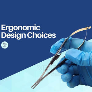 Portaagujas Curvo Castroviejo Médico de Última Moda, Más Vendido, con Mandíbulas de 11 mm y Puntas Cónicas, 140 mm x 1 mm - Product Image 6