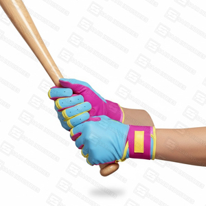 High Quality Customized Baseball Batting Gloves Spandex/Polyester Ambidextrous Velcro Closure Training Lightweight Durable XXL - Product Image 6