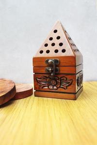 Nouvelle conception, boîte à encens arabe en bambou écologique de qualité supérieure, porte-bougie, aromathérapie, meilleur encens - Product Image 5