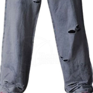 Pantalon de survêtement évasé oversize pour homme, effet délavé soleil et usé, style streetwear rétro - Product Image 6