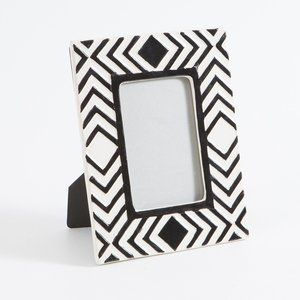 Custom Blue Handmade Bone <b>Photo</b> <b>Frame</b> with Indian Square Pattern Curving Design-Custom Sizes Available - Product Image 6