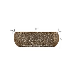 Tavolino da Caffè Ovale in Oro T3601 50 - Product Image 3