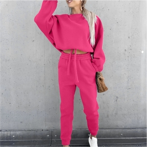 Women's <b>Velour</b> <b>Tracksuit</b> Zip Jacket Wide Leg Pants Retro Two Piece Matching Set Custom Logo - Product Image 4