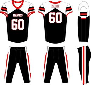 Camiseta de Práctica de Fútbol Americano Personalizada para Adultos, de Malla y Sarga, Manga Corta, Protección UV, Uniforme Sublimado para Hombre - Product Image 6