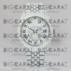 Reloj de Diamantes Cultivados en Laboratorio de Lujo, el Más Vendido, para Viajes de Negocios, Eventos de Moda y Uso Diario, Disponible a Precio de Fábrica - Product Image 1