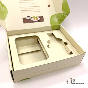 Recyclable Handmade Oblong Dessert Gift Box with Self-Erecting Paperboard Design Four-Color Printing Laminate/Glitter/Bronzing - Product Image 2