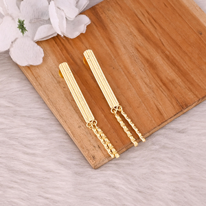 New Arrival Gold Plated Stud Earrings Handcrafted Earring Brass Earrings Classic Design for Women And Girl Statement Earrings - Product Image 3