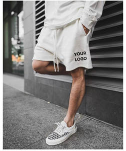 Shorts de sport pour hommes High Street, en molleton de coton French Terry de haute qualité, avec broderie de basketball, style jogger uni - Product Image 5