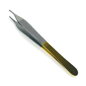 Pinzas Adson de Alta Calidad 1x2 con Dientes, de Acero Inoxidable, para Apósitos Quirúrgicos, Pinzas Adson Quirúrgicas Dentales - Product Image 4