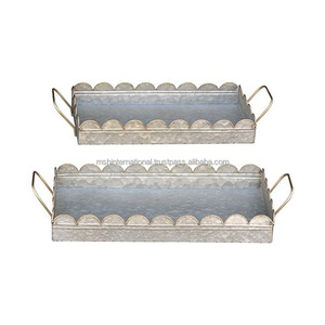 ชุบสังกะสีรอบโลหะให้บริการถาดสำหรับบ้านสำนักงานพรรคจัดงานแต่งงานสปาที่ให้บริการ - Product Image 3