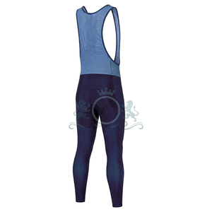 Ensemble de maillot de cyclisme pour homme, manches longues, motif bleu circuit, séchage rapide, respirant, vêtements de vélo de route - Product Image 3