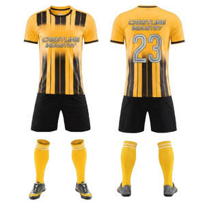 Professional Football Uniform Custom Soccer Training Kit Breathable Jersey Set Football Jersey Shorts Set Athletic Sportswear - Product Image 4
