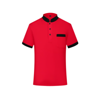 Uniformes de serveur pour la restauration hôtelière, combinaisons à manches courtes personnalisées, vêtements de travail pour restaurant occidental, polo personnalisé avec impression de logo et broderie