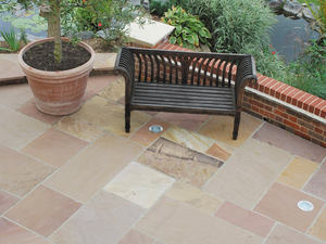 Kit de pavés de jardin modernes GROCON Modak en grès, grandes dalles à surface brisée, pour terrasse circulaire (1,8 m, 2,4 m, 3 m) - Product Image 3