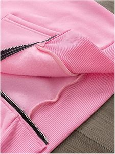 Sweat-shirt à capuche pour homme, entièrement zippé, brodé, 100% coton, style Y2K, imprimé graphique, manches longues, coupe oversize, en polaire, veste tendance - Product Image 5