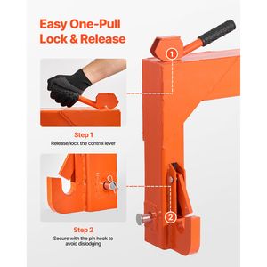 Attacco Rapido a 3 Punti con 5 Livelli di Regolazione, Capacità 3000 Libbre, Adattamento per 2 Ricevitori di Ingranaggi - Product Image 3