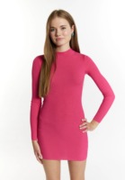 Robe moulante côtelée avancée à manches longues en maille, mini-robe, fabrication sur mesure, marque privée