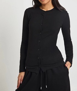 Conjunto Deportivo de Dos Piezas para Mujer, Camiseta de Manga Larga para Gimnasio y Fitness, Pantalones de Yoga de Cintura Alta, Leggings - Product Image 4