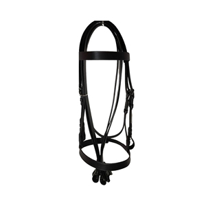 Brida de cuero occidental premium ajustable y duradera para entrenamiento y exhibición de caballos, brida de polo genuina para caballo - Product Image 4