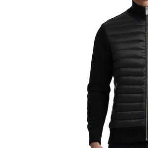 Veste longue matelassée noire pour homme LAMA INDUSTRIES, col montant, fermeture éclair, imperméable, coupe-vent, décontractée, coupe ajustée, hiver - Product Image 4