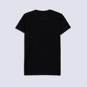 Camiseta Casual de Hombre de Alta Calidad con Textura, Ligera y Fresca para Verano, Venta al por Mayor, Camiseta Casual de Algodón Liso para Hombre - Product Image 3