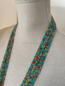 Collar de Cuentas de Vidrio Multicolor, Collar de Cuentas de Semillas de Colores Variados, Collar de Moda para Mujer - Product Image 2