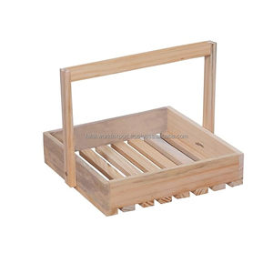 Panier de rangement en bois de qualité à l'exportation Fruits et légumes forme rectangulaire pour la maison Restaurant ustensiles de cuisine prix raisonnables FWE - Product Image 2