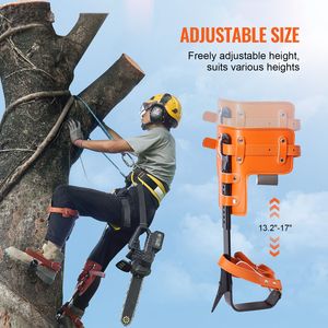 Set di 1 Paio di Ramponi in Acciaio per Arrampicata su Alberi, Capacità di Carico 350 libbre, Accessori per Imbracatura di Sicurezza e Corda di Sicurezza - Product Image 6