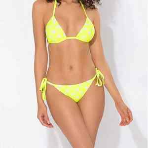 Traje de Baño de Tela con Diseño Decorativo de Lujo, Esencial para Vacaciones, Bikini de Playa para Mujer - Product Image 4