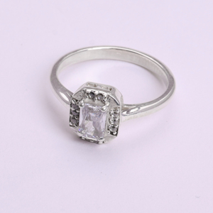 925 Sterling Silver <b>Emerald</b> Cut Solitaire <b>Ring</b> for Women Classical Engagement Wedding <b>Band</b> Luxury Bridal For Jewelry Supply Bulk - Product Image 1