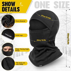 Pasamontañas Unisex Negro AULTRA ONE ENTERPRISES, Cubre Rostro Completo, Transpirable, Impermeable, Spandex/Poliéster, Gorro de Esquí para Adultos - Product Image 3