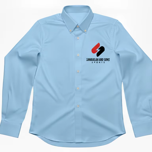 <b>Men</b> Business Office Shirt Long Sleeve Cotton Blend Slim Fit Formal <b>Dress</b> Shirt Comfortable Breathable Bulk Supply OEM Service - Product Image 1